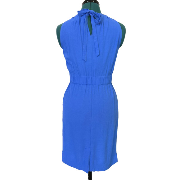 Kate Spade Carlie Elastic Waist Crepe Mini Sheath‎ Dress Blue Size 2 - Picture 6 of 10